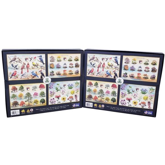 2 Highland Creek Puzzles Wildflowers/Native Trees of North Carolina~ NIB SEALED - Picture 2 of 9